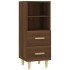 Aparador madera contrachapada roble marrón 34,5x34x90