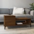 Mesa de centro madera contrachapada roble marrón 100x50x45