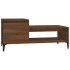 Mesa de centro madera contrachapada roble marrón 100x50x45