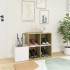 Zapatero de recibidor contrachapado blanco roble 105x35,5x70