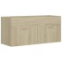 Armario para lavabo contrachapada color roble 100x38,5x46