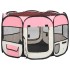 Parque de perros plegable bolsa de transporte rosa 90x90x58