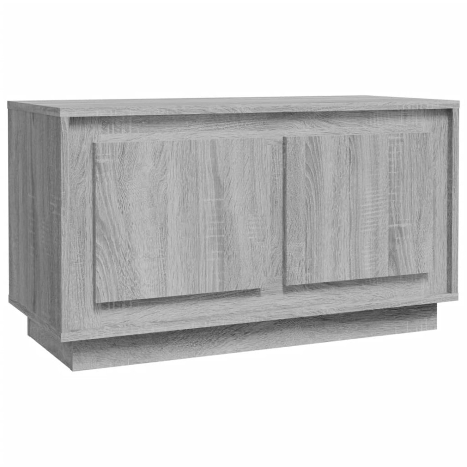 Mueble para TV madera contrachapada gris Sonoma 80x35x45