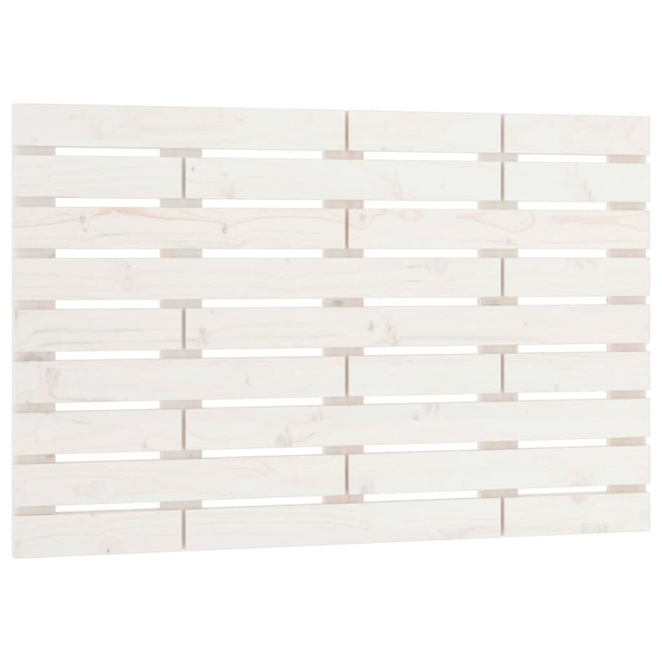 Cabecero de cama de pared madera maciza pino blanco 96x3x63