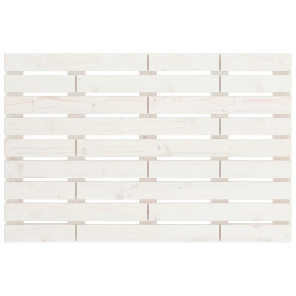 Cabecero de cama de pared madera maciza pino blanco 96x3x63