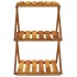 Estantería plegable 3 alturas madera acacia marrón 43x31x63