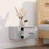 Mesita de noche de pared gris Sonoma 50x36x25
