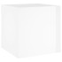 Jardinera de madera contrachapada blanco brillante 40x40x40