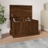 Baúl almacenaje madera contrachapada roble marrón 50x30x28
