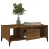 Mesa de centro madera contrachapada marrón roble 90x50x36,5
