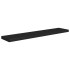 Estantes flotantes de pared 2 uds MDF negro 120x23,5x3,8