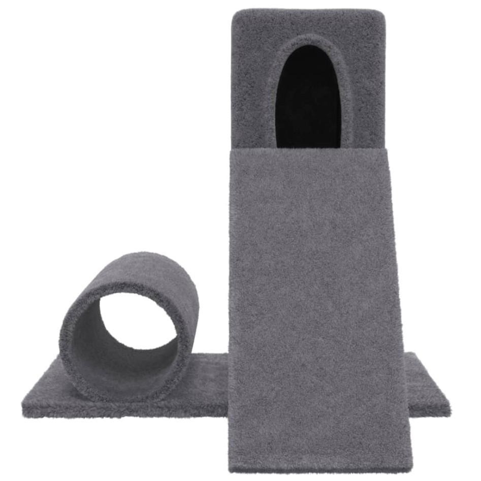 Rascador para gatos con postes de sisal gris oscuro 59