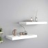 Estantes flotantes de pared 2 uds MDF blanco 50x23x3,8