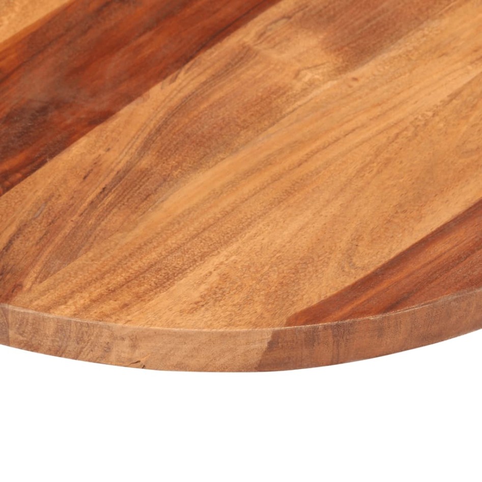 Tablero de mesa redonda madera maciza de acacia 25-27 mm 40