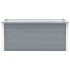 Arriate de jardín de acero galvanizado gris 100x40x45