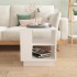 Mesa de centro madera contrachapada blanco 40x40x43