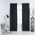 Cortinas opacas con ganchos 2 piezas gris antracita 140x255