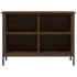 Zapatero madera de ingeniería marrón roble 69x35x50