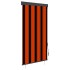 Estor enrollable de exterior naranja y marrón 80x250