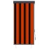 Estor enrollable de exterior naranja y marrón 80x250