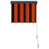 Estor enrollable de exterior naranja y marrón 80x250