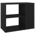 Armario auxiliar de madera contrachapada negro 60x30x50