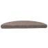 Alfombrilla autoadhesiva de escalera 15 uds 56x17x3 cm