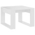 Mesa auxiliar de madera contrachapada blanco 50x50x35