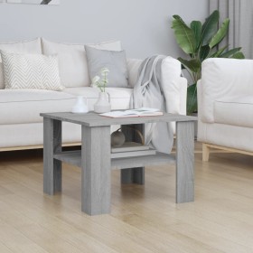 Mesa de centro de madera contrachapada gris Sonoma 60x60x42