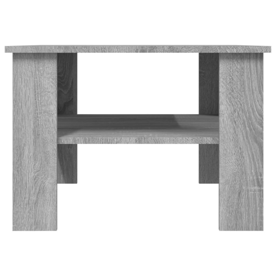Mesa de centro de madera contrachapada gris Sonoma 60x60x42