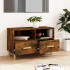 Mueble para TV madera contrachapada roble ahumado 80x36x50