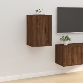 Mueble para TV de pared roble marrón 40x34,5x60
