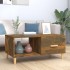 Mesa de centro madera de ingeniería roble ahumado 89,5x50x40