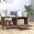 Mesa de centro madera de ingeniería roble ahumado 89,5x50x40
