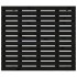 Cabecero de cama de pared madera maciza pino negro 96x3x91,5