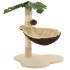 Rascador para gatos con poste de sisal 50 cm beige y