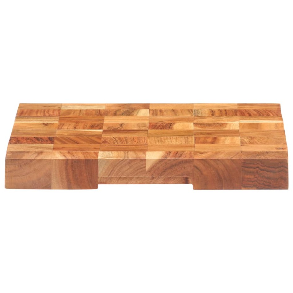 Tabla de cortar de madera maciza de acacia 40x30x3,8