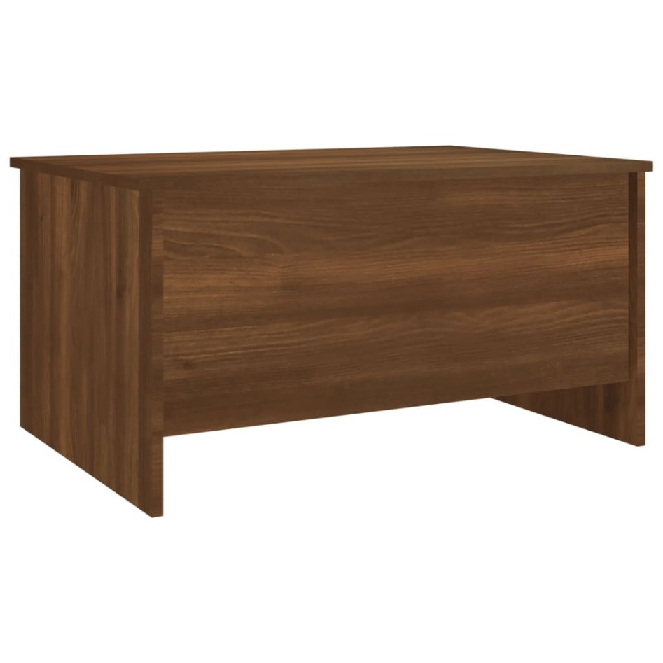 Mesa de centro madera ingeniería roble marrón 80x55,5x41,5