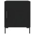 Mesita de noche madera de ingeniería negro 40x40x50