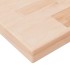 Tabla de estantería madera maciza roble sin tratar 80x20x2,5