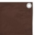 Toldo para balcón de tela oxford marrón 120x600