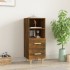 Aparador madera contrachapada roble ahumado 34,5x34x90