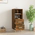 Aparador madera contrachapada roble ahumado 34,5x34x90