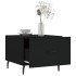 Mesa de centro madera contrachapada negro 50x50x40