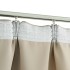 Cortinas opacas con ganchos 2 unidades beige 140x245