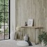 Paneles de pared con aspecto de madera PVC gris 2,06