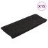 Alfombrilla autoadhesiva de escalera 15 uds 65x24,5x3,5