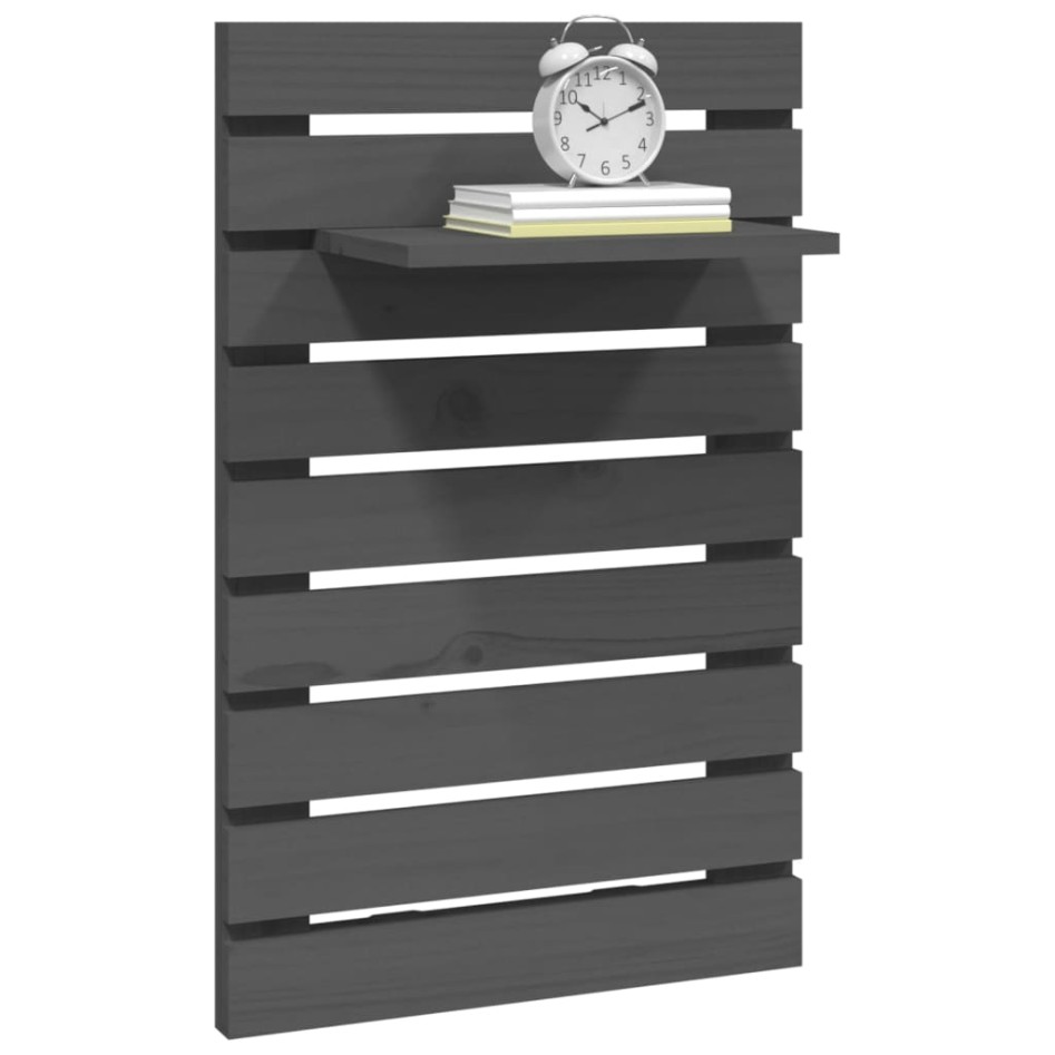 Estantes mesitas de pared 2 uds madera maciza de pino