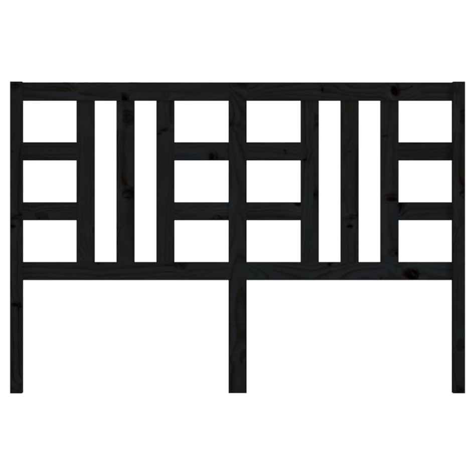 Cabecero de cama madera maciza de pino negro 166x4x100