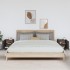 Mesitas de noche 2 uds madera maciza pino gris 40x34x45
